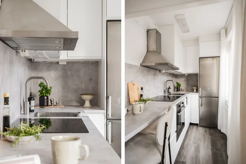 Köök - Modern 1st Floor Flat with Central Location in Gävle