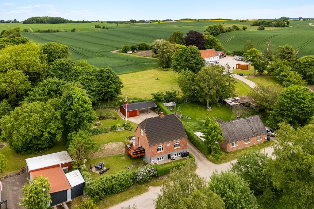 Vue aérienne - Modernised Villa with Garden in Ulstrup