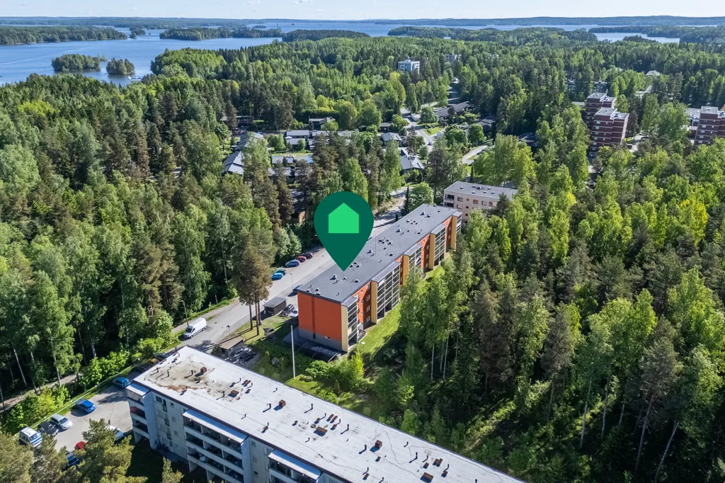 Vue aérienne - Spacious Apartment with South Balcony in Valkeakoski