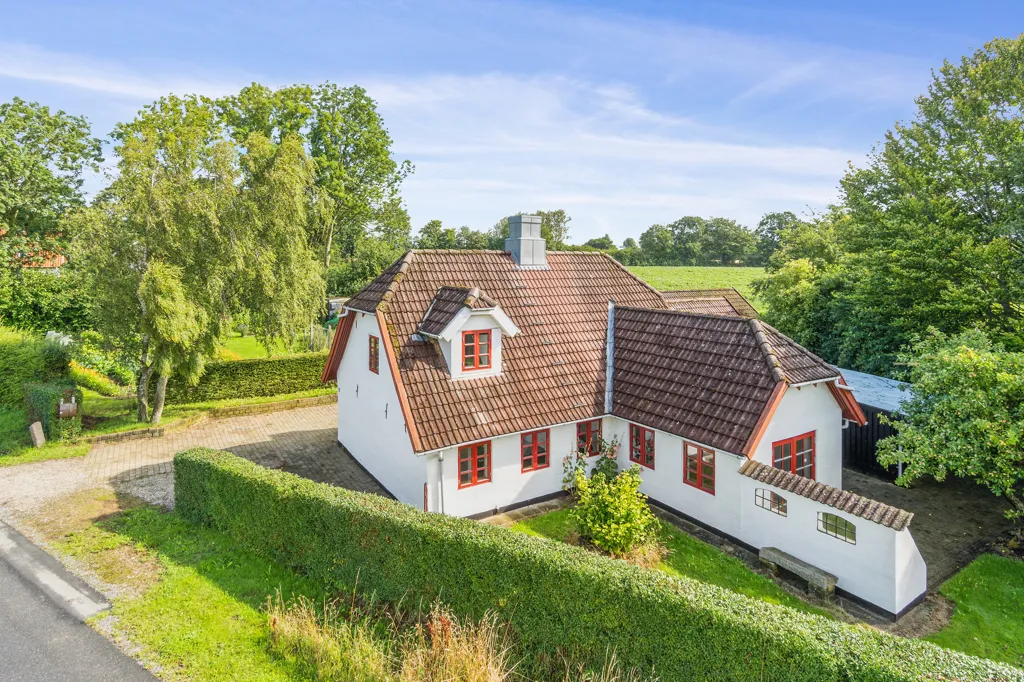 Vista aerea - Villa with Fireplace in Uldal, Vojens