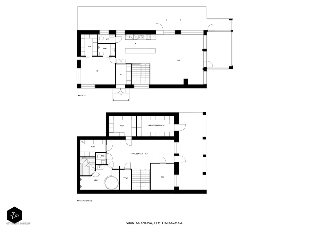 Plan - Architect-Designed House with Sauna in Jalkaranta