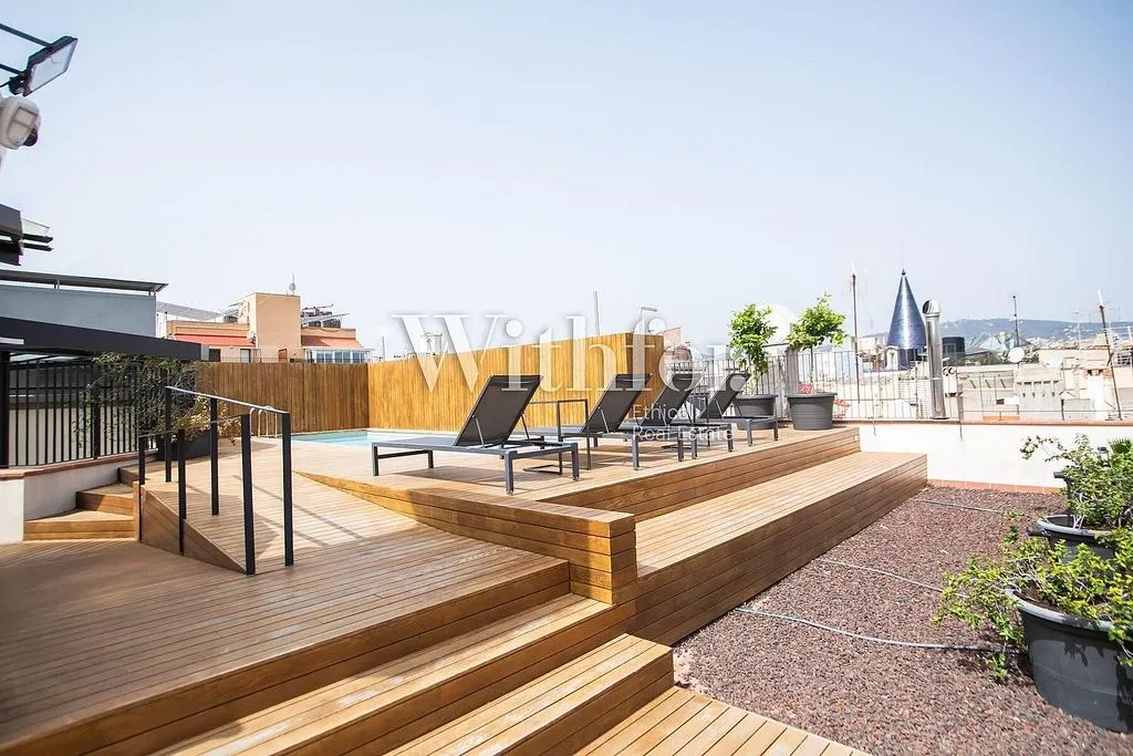Terrasse - Apartment with Pool and Terrace in La Dreta de l'Eixample