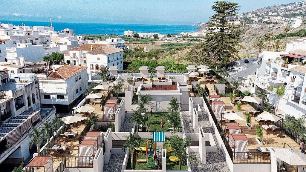 Aerial - New Flat with Pool on Avenida de Febrero