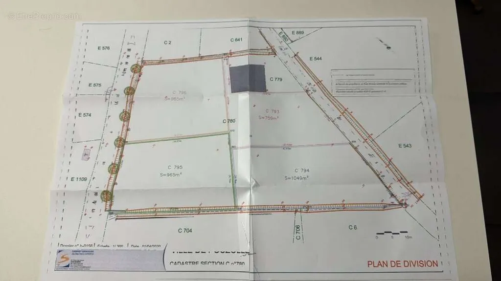 Plaan - Constructible Plot in Pouzolles Village
