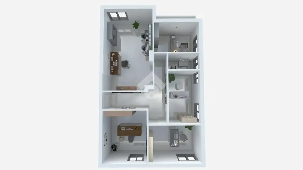 Plan - Rented Office-Style Flat in Central Cassino