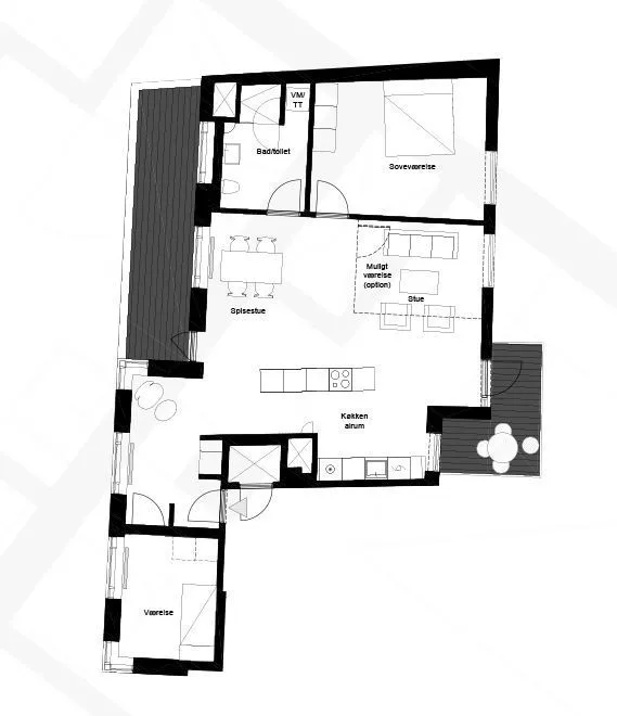 Plaan - Contemporary Apartment with Rooftop Terrace in Copenhagen