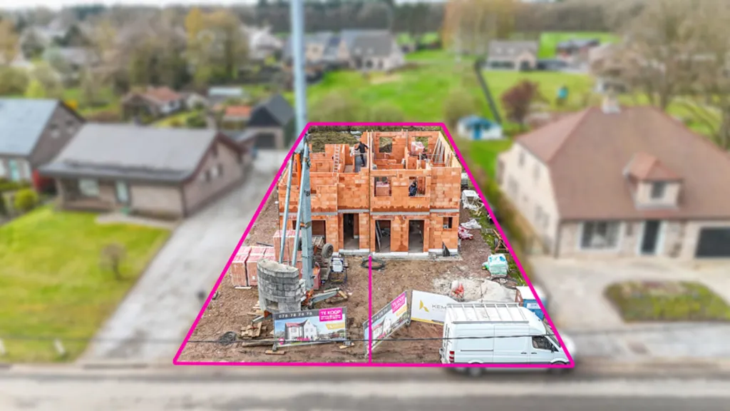 Vue aérienne - Maison à Vendre avec Bureau Séparé à Beverlo