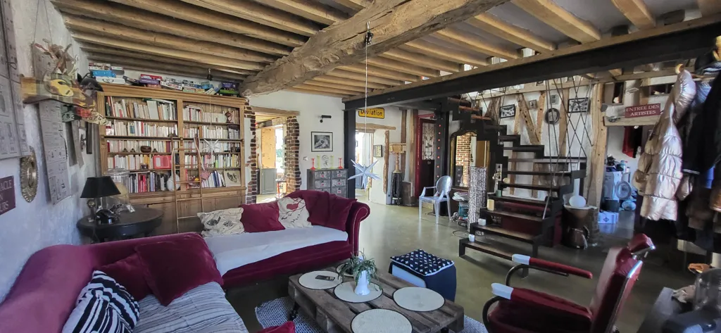 Séjour - Maison Atypique avec Jardin à Maintenon