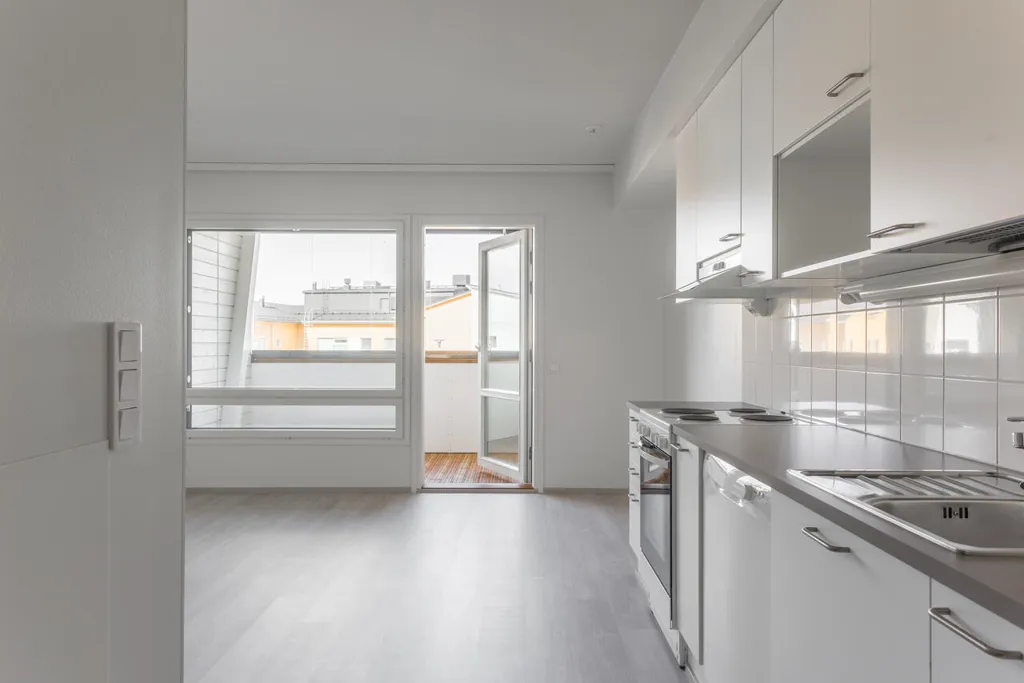 Köök - Studio with Balcony in Espoo, Tillinmäki