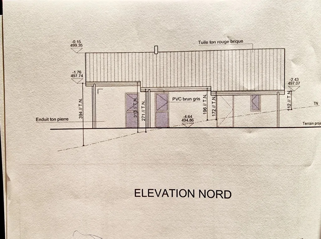 Terrain Viabilisé avec Permis de Construire à Marcoux