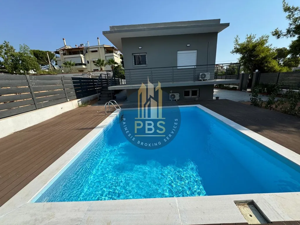 Piscine - Modern Villa with Pool in Artemida, Loutraki