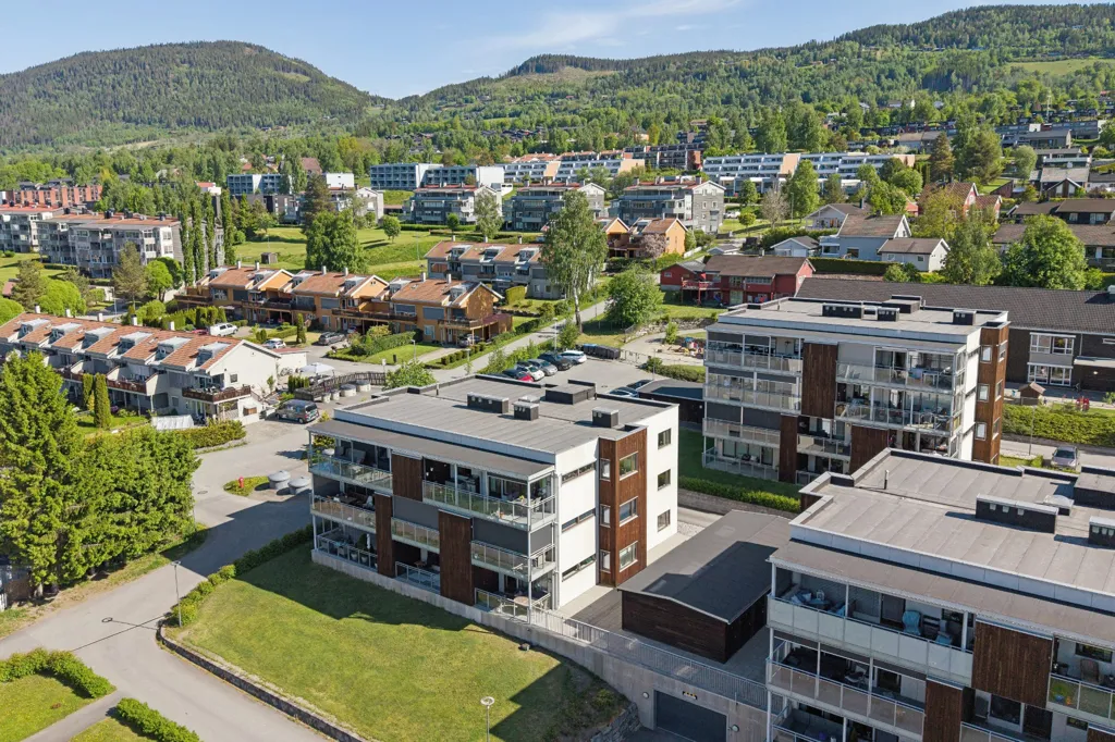 Õhuvaade - Modern Apartment with West-Facing Terrace in Lillehammer