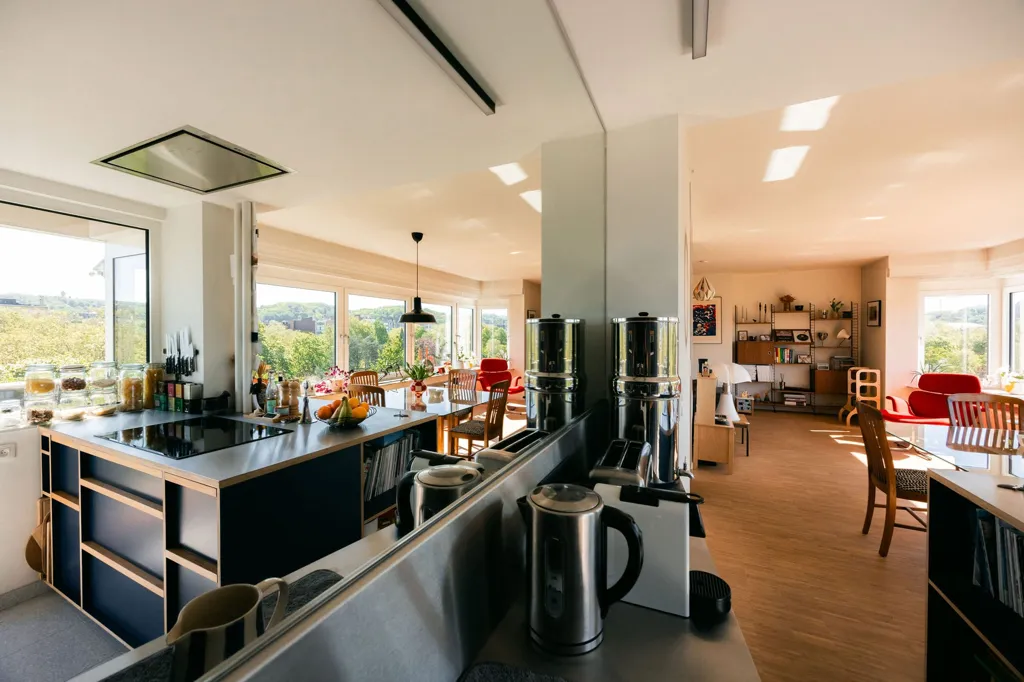 Sala da pranzo - Apartment with Park View in Liège