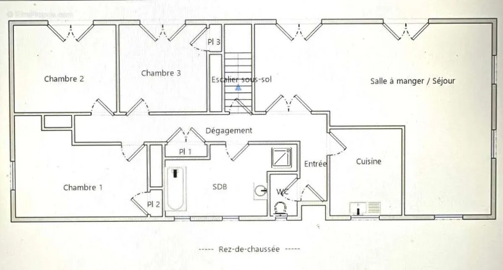 Plan - Pavillon Spacieux avec Jardin à VILLEMANDEUR