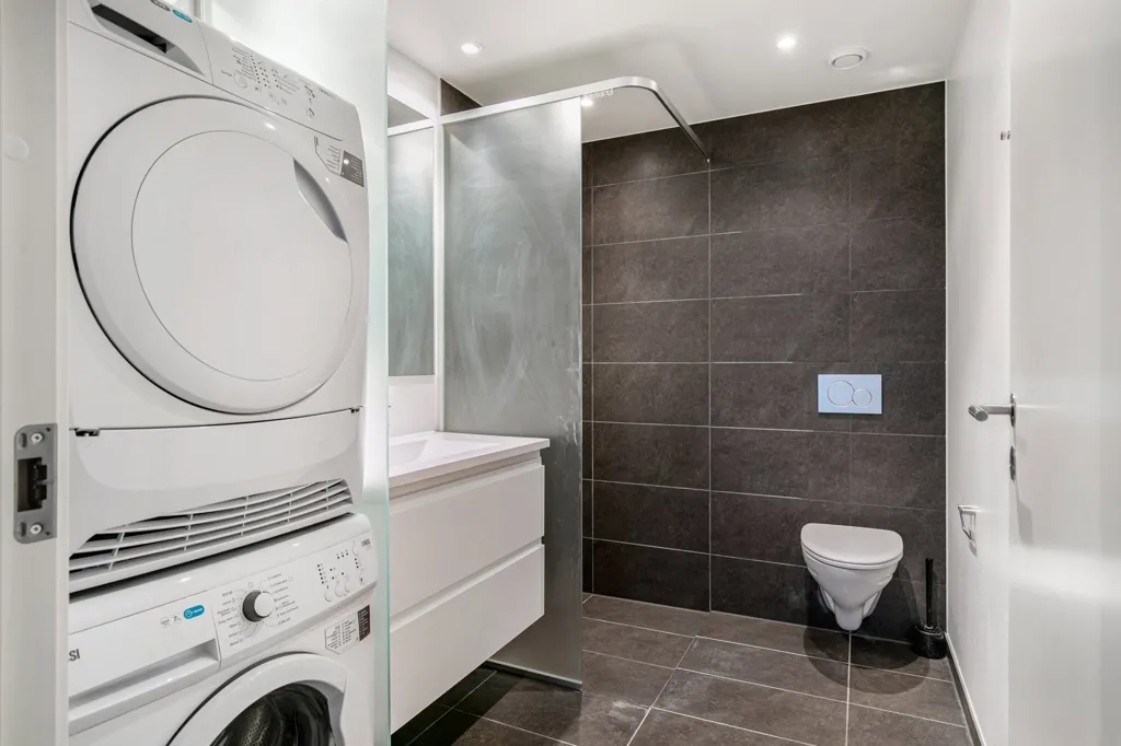 Salles de bain - 3-Bedroom Flat with Terraces in Valby