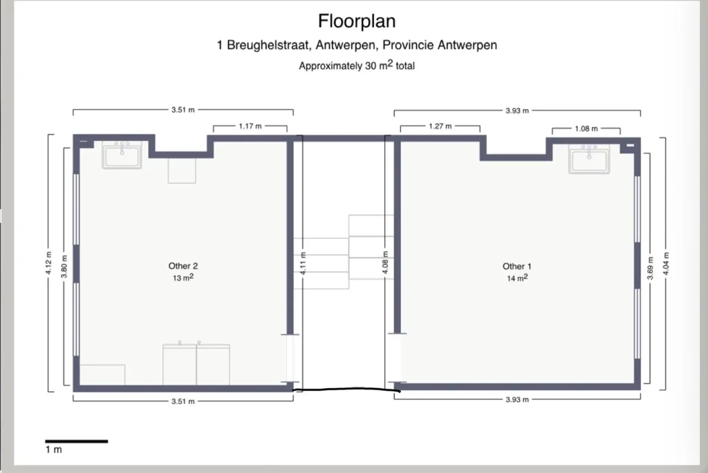 Plan - Maison Authentique avec 5 Chambres à Anvers
