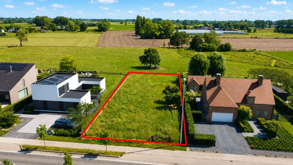 Õhuvaade - Open Plot with Rural View in Zulte