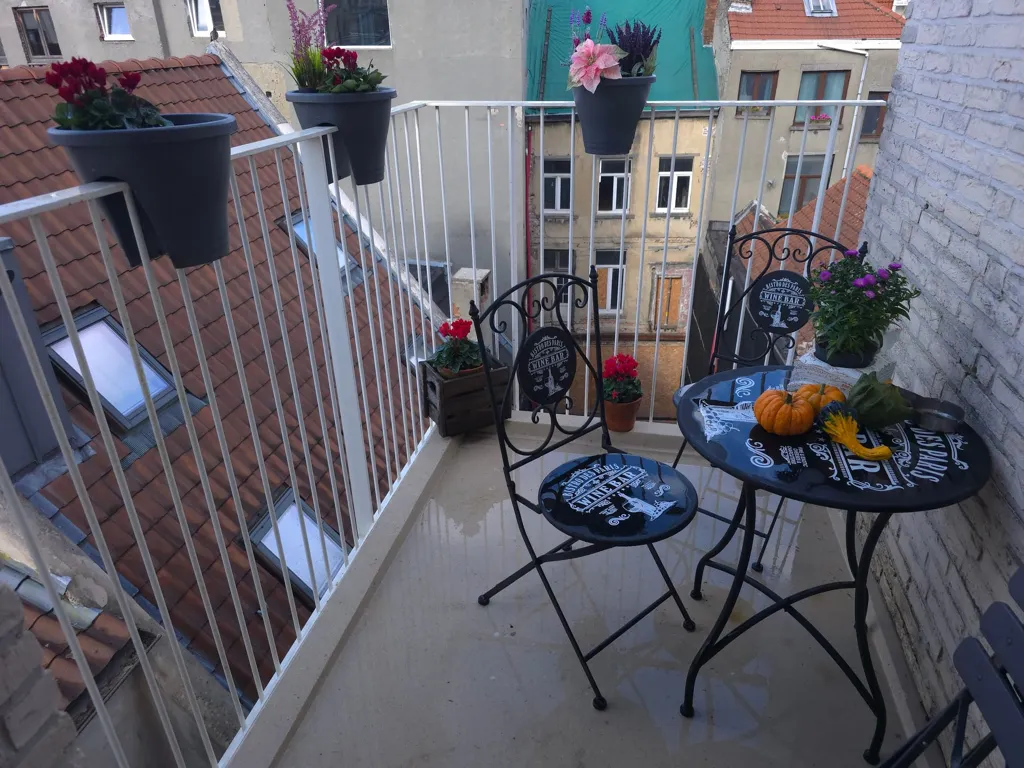 Balcon - Appartement 1 chambres à Bruxelles