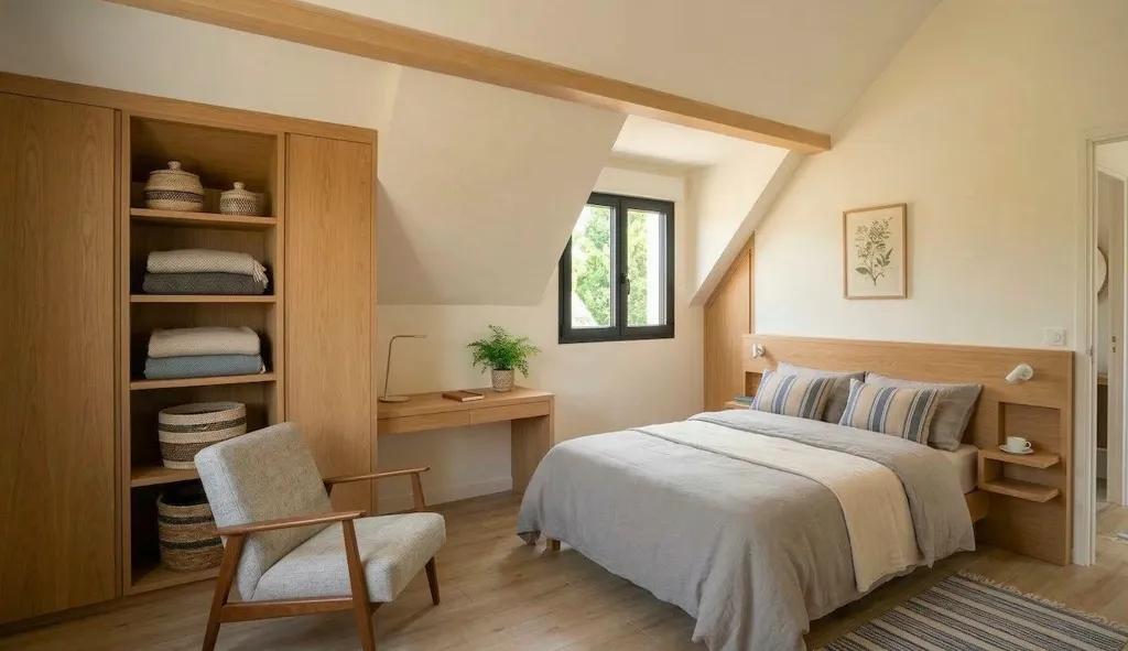 Chambres - Appartement avec Balcon Sud et Parking à Carcans