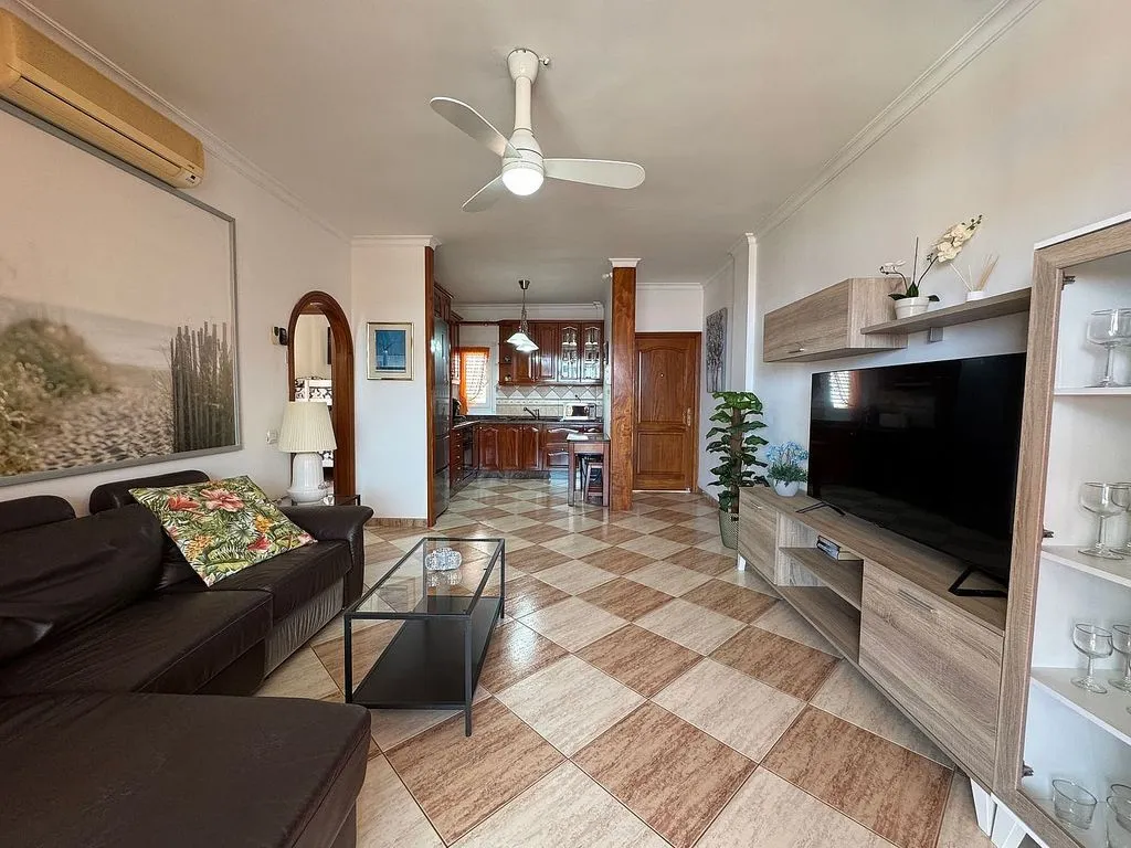 Living Room - Apartment with Pool and Terrace in Arguineguín
