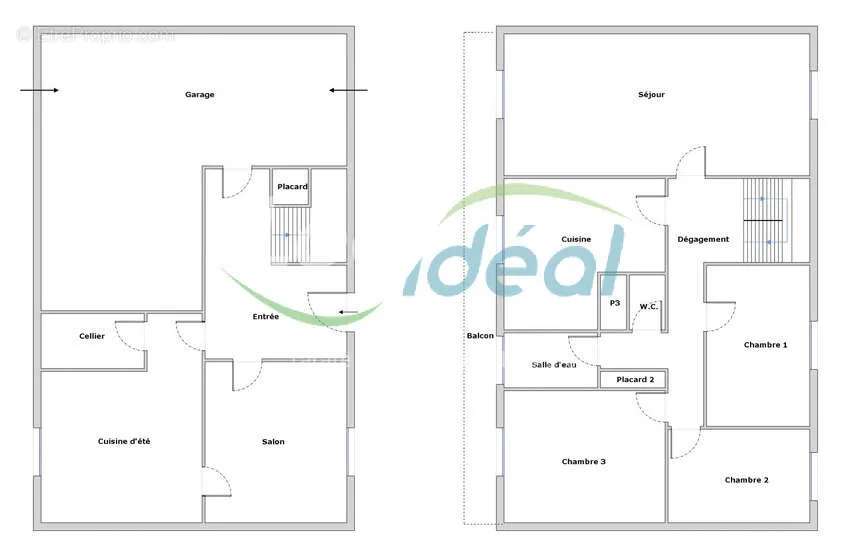 Floor Plan - House with Garden in Lyon Suburb