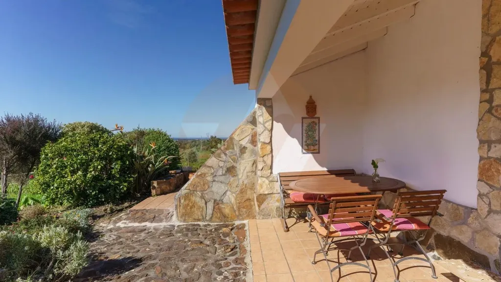 Terrasse - Equestrian Villa with Water View in Beja District