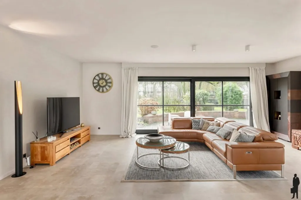 Séjour - Villa Luxueuse avec Vue sur les Champs à Kalmthout