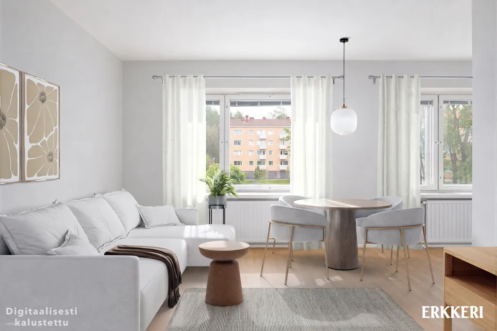 Séjour - Modernised Flat with Metro Access in Lauttasaari
