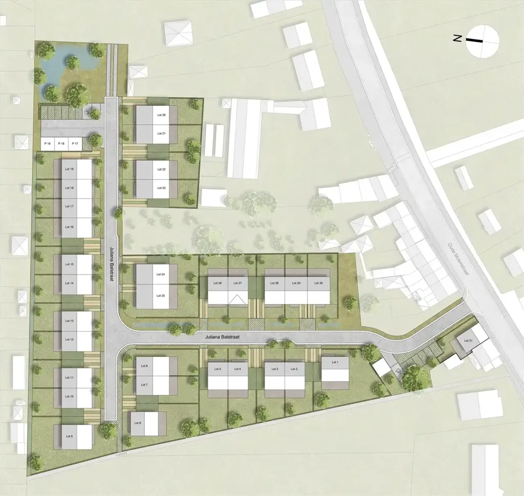 Plan - Parcelle de Construction dans le Projet Résidentiel De Klingerie