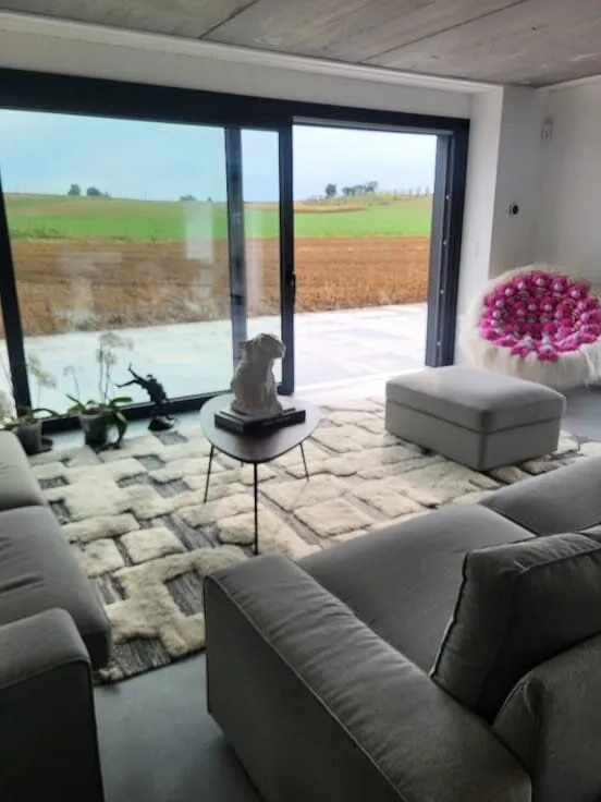 Contemporary Farmhouse with Solar Panels in Quiet Area