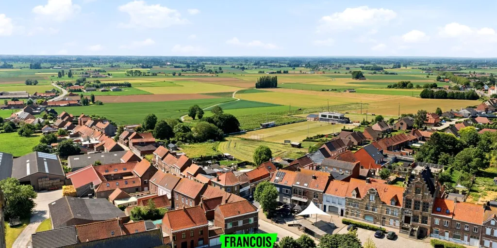 Vue aérienne - Hoekwoning avec Garage à Nieuwkerke