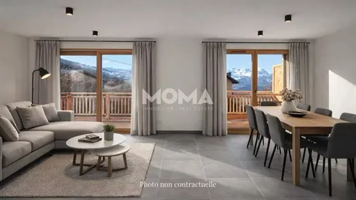 Séjour - Chalet avec Vue Mont-Blanc à Saint-Gervais