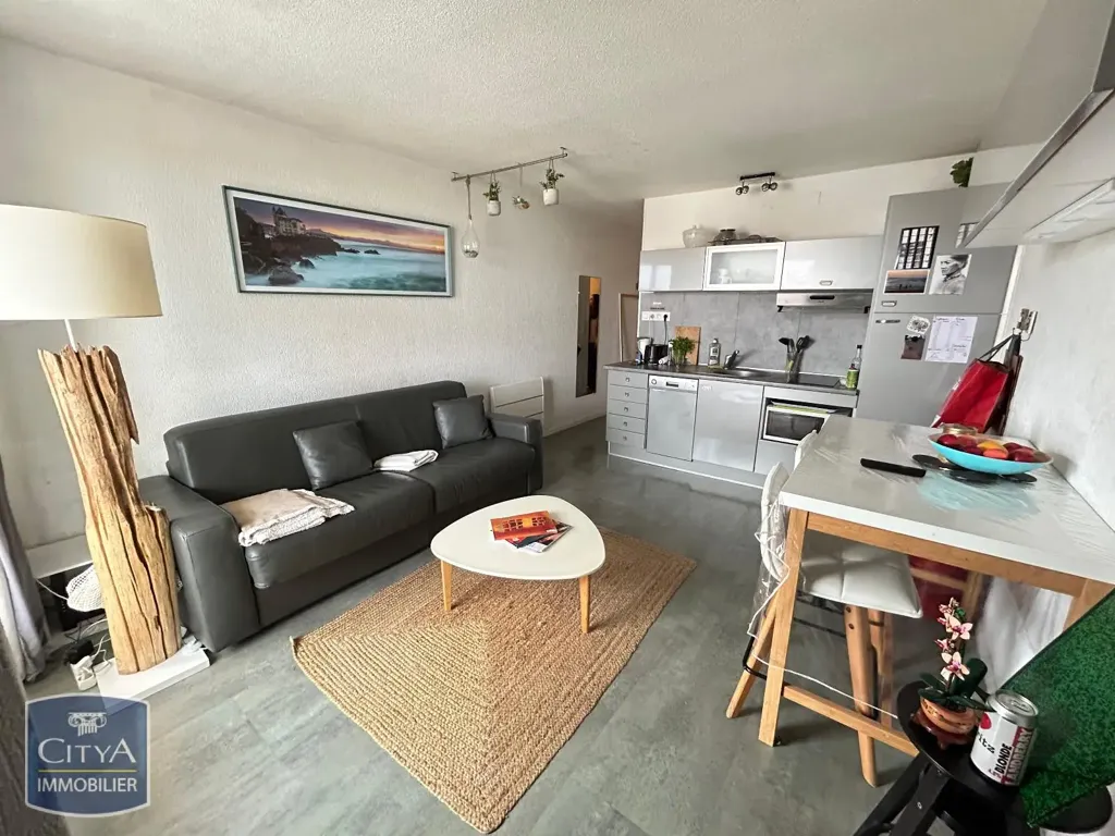 Séjour - Appartement Meublé avec Balcon à Biarritz