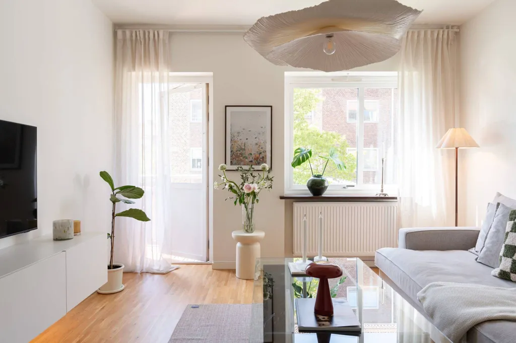 Séjour - Renovated 2-Bedroom with Balcony in Helsingborg