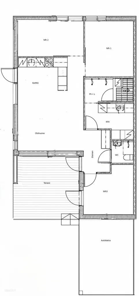 Plan - Modern Flat with Garden in Ylästö, Vantaa