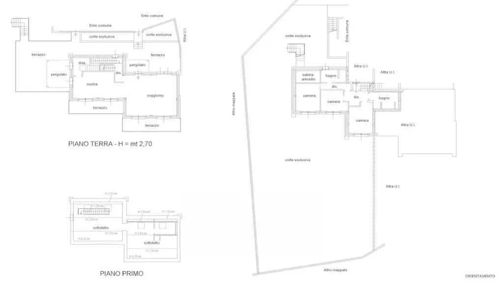 Plan - Semi-Independent Villa with Garden in Montevecchia