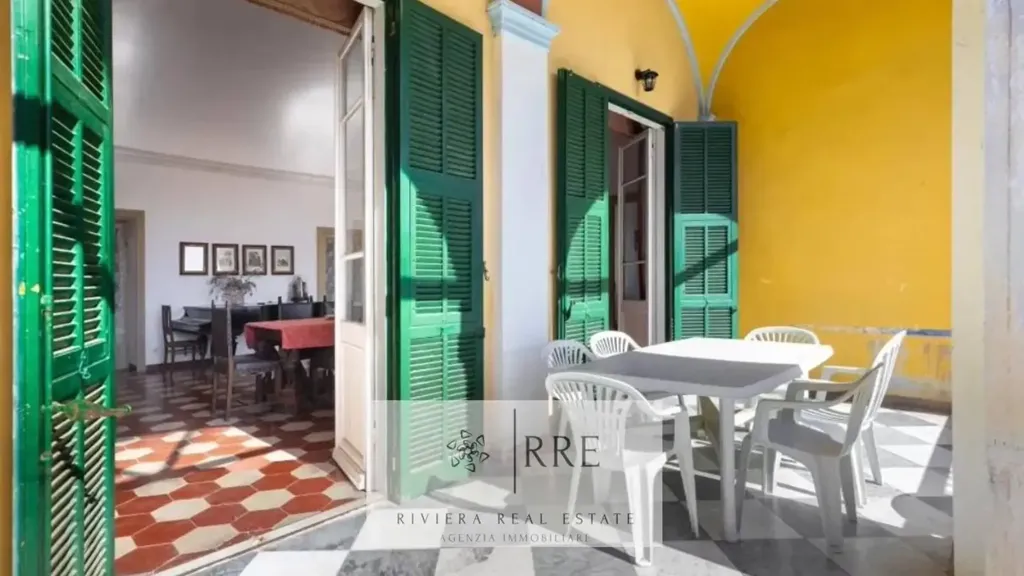 Terrasse - Semi-detached House with Sea View in Loano