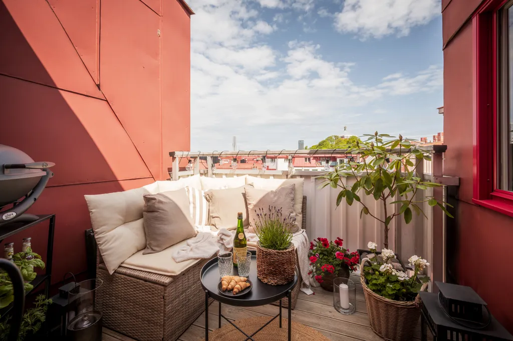 Balcon - Charming Loft with City View in Stockholm