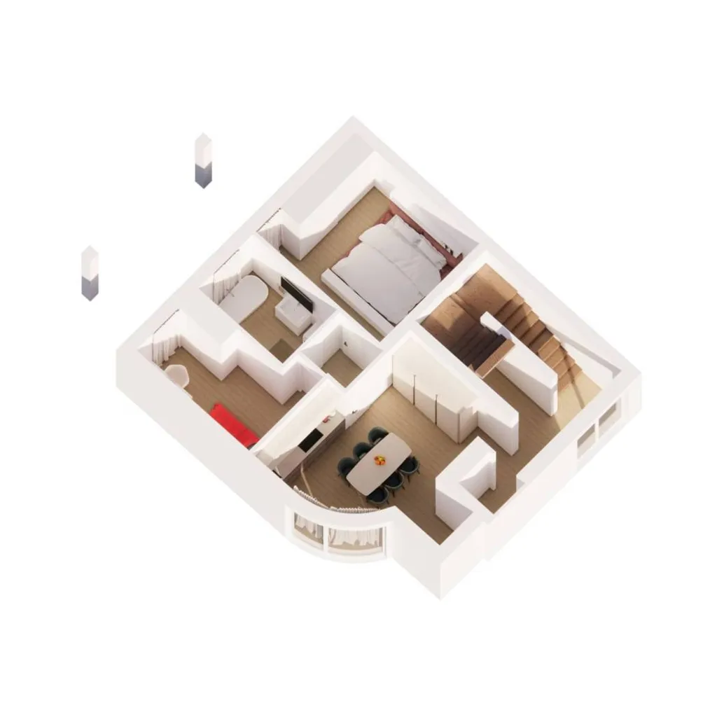 Plan - Luxury Apartment with Private Garden in Padua
