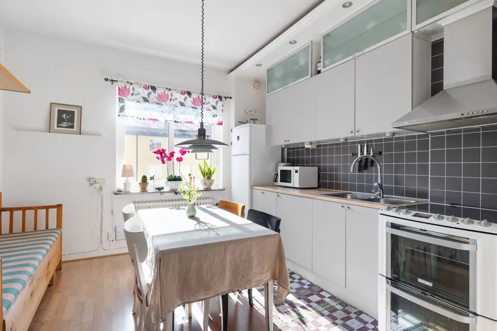 Köök - Charming Studio Flat with Terrace in Huskvarna