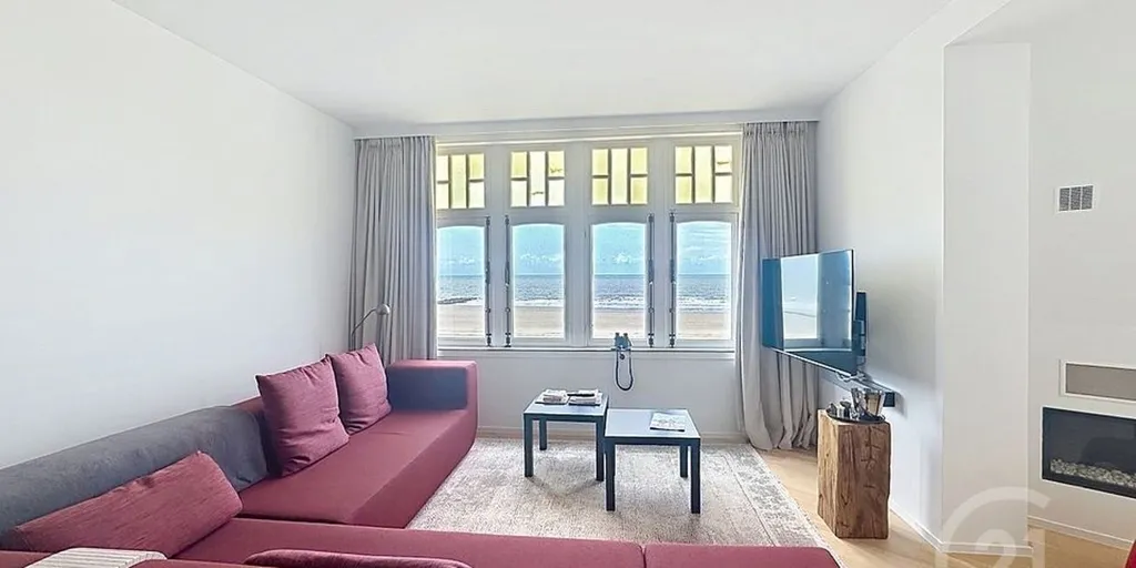 Séjour - Appartement avec Vue Mer à Westende