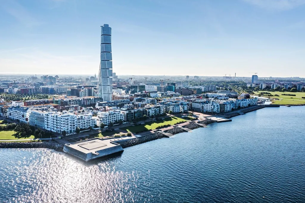 Vue aérienne - Apartment with Sea View in Västra Hamnen, Malmö