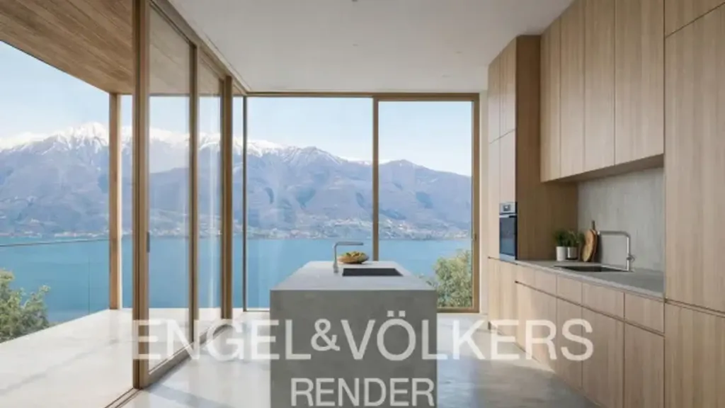 Köök - Apartment with Lake View in Dorio