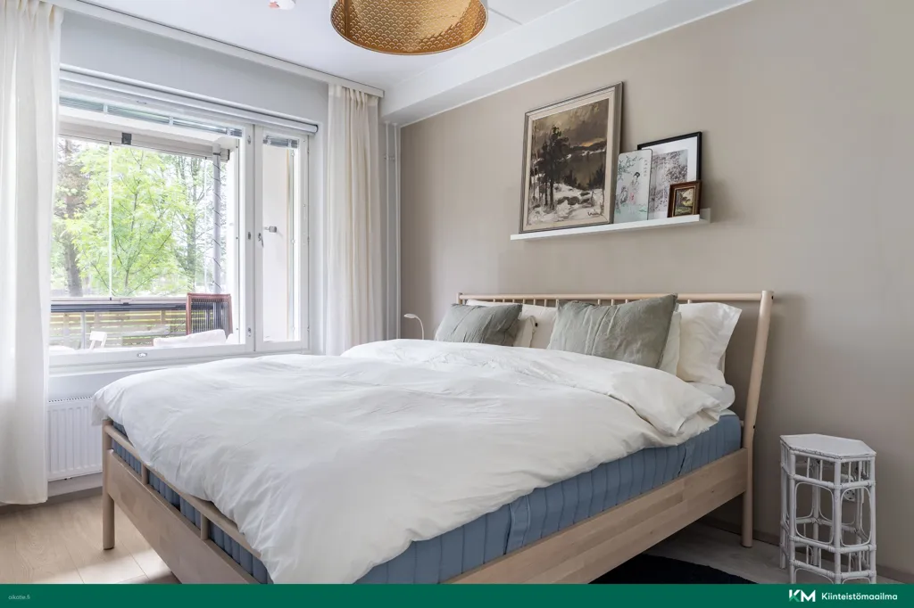 Bedrooms - First Floor Apartment with Sauna in Vantaa