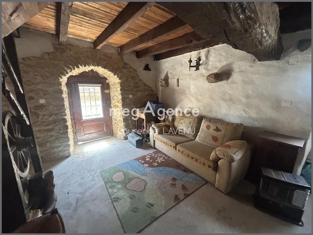Séjour - Maison Atypique en Pierre à Chavin