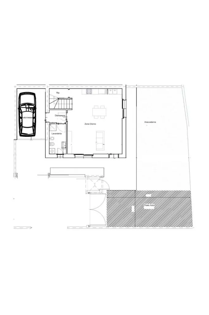 Plan - New Villa with Private Garden in Caravaggio