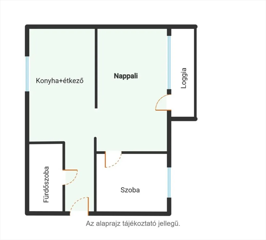 Plaan - Renovated Apartment with Balcony in Kecskemét