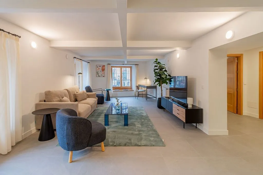 Séjour - Furnished Flat with Air Conditioning in Madrid