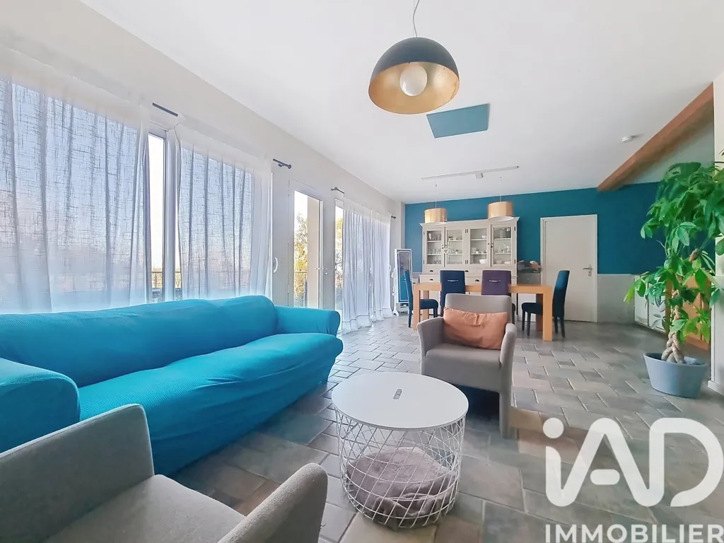Living Room - 10-Room House with Pool in Gaujac