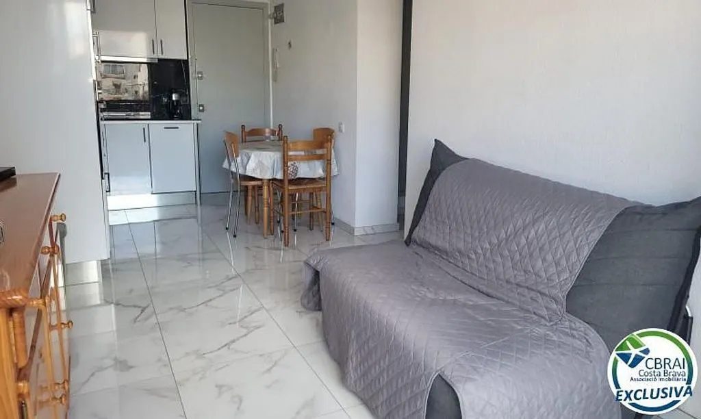 Living Room - 1-Bed Flat with Terrace in Poblat Típicgregal